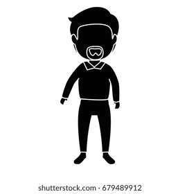 isolated office man standing