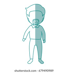 isolated office man standing