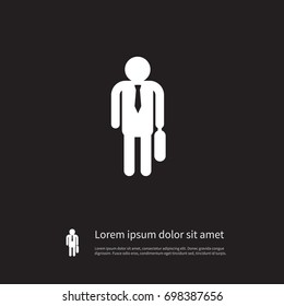 Isolated Officiant Icon. Portfolio Vector Element Can Be Used For Officiant, Portfolio, Businessman Design Concept.