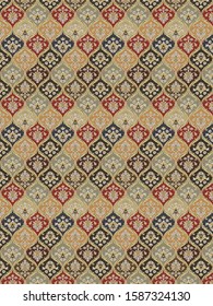 Isolated Ogee Pattern repeat vector