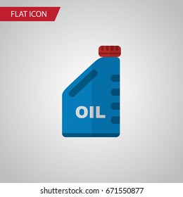 Isolated Oil Jerrycan Flat Icon. Petrol Vector Element Can Be Used For Petrol, Oil, Jerrycan Design Concept.