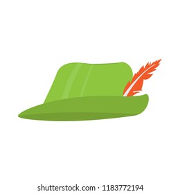 Isolated oktoberfest traditional hat