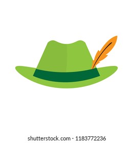 Isolated oktoberfest traditional hat