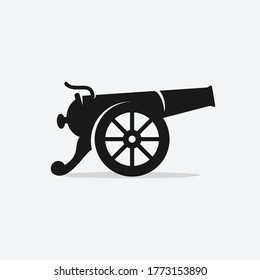 isolated old cannon vector icon design illustration