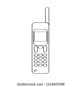 Isolated old cellphone icon