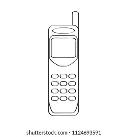 Isolated old cellphone icon