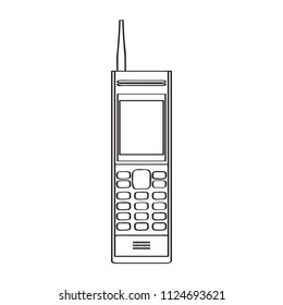 Isolated old cellphone icon