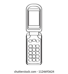Isolated old cellphone icon