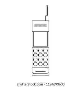Isolated old cellphone icon