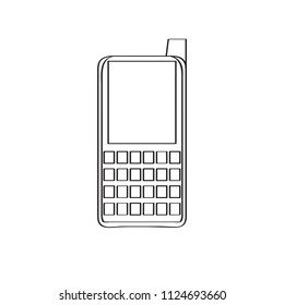 Isolated old cellphone icon