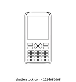 Isolated old cellphone icon