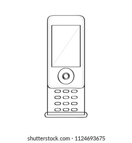 Isolated old cellphone icon