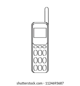 Isolated old cellphone icon