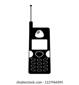 Isolated old cellphone icon