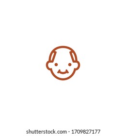 Isolated Old Man Emoji, Emoticon, Vector Icon, Pictogram