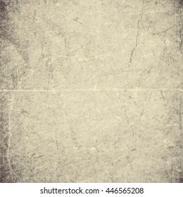 Isolated old vintage folded torn paper.