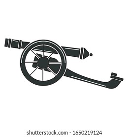 Icono de canon de guerra antigua aislado - Ilustración vectorial