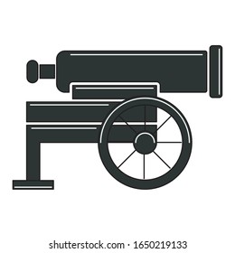 Icono de canon de guerra antigua aislado - Ilustración vectorial