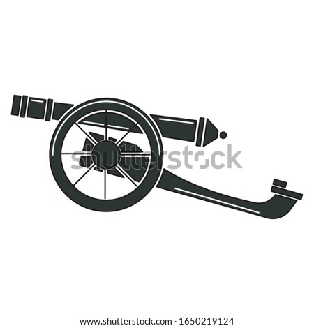 Isolated old war canon icon - Vector illustration