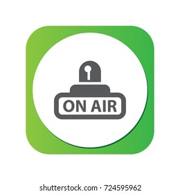 Isolated On Air Icon Symbol On Clean Background. Vector Siren Element In Trendy Style.