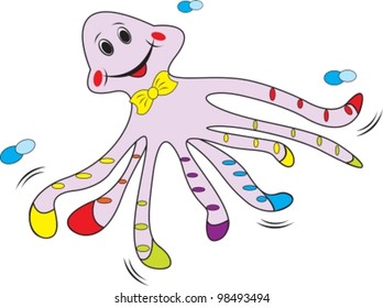 Isolated on white, all parts closed, possibility to edit, smiling children sea.