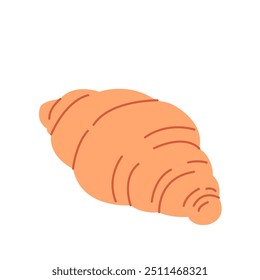 Сroissant isolated on white background. Bakery. French pastry. Autumn vibe