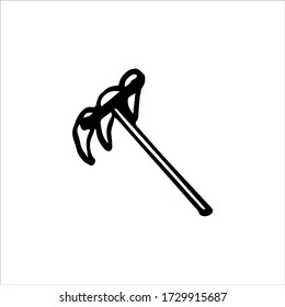 Isolated on a white background chopper drawing, hand drawing, doodle, vector