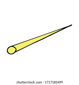 isolated on white background comet, vector, hand-drawing