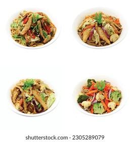 Isolated on a white background, a dynamic 3D wok icon capturing the essence of sizzling flavors and offering a glimpse into the world of culinary possibilities.