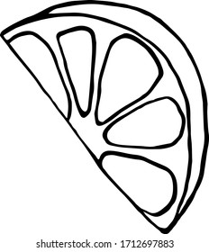 
aislado en limón de fondo blanco, imagen vectorial