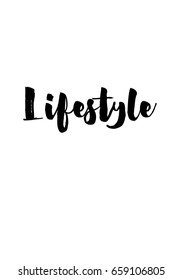 Isolated on white background. Hand drawn modern brush calligraphy. Wild quote. Lifestyle.