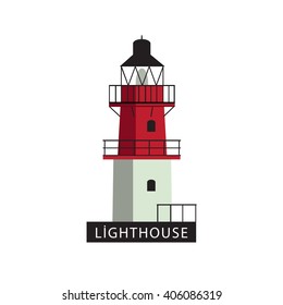 Isolated on white background Lighthouse