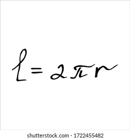 aislado en imagen de fondo blanco de una fórmula matemática, una inscripción, elemento de diseño de ilustración de material vectorial para impresión