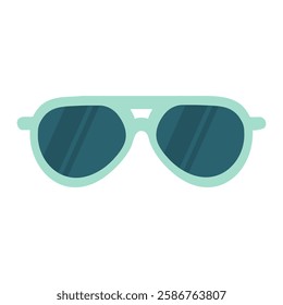Isolated on white background sunglasses hand drawn