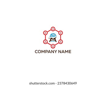 isolated on White Background. Usable for Business and Branding Logos. Flat Vector Logo Design Template Element. creative  smart logo detailing with clean background. Business and Branding Logos.