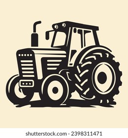  Isolated on white  tractor  icon vector symbol  linear style pictogram. Illustration of a symbol or logo