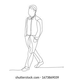 Man Walking Drawing Images, Stock Photos & Vectors | Shutterstock