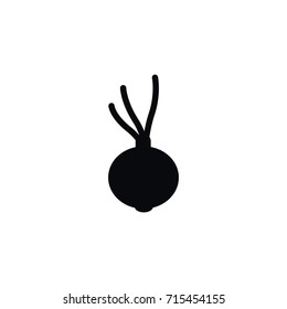 Isolated Onion Icon. Leek Vector Element Can Be Used For Leek, Onion, Shallot Design Concept.