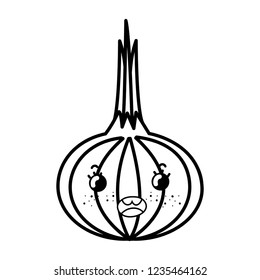 Isolated onion vegetable design