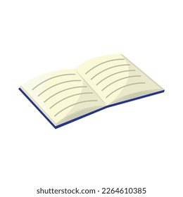 Icono de libro abierto aislado Vector