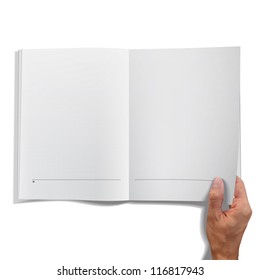 Isolated open book on white background. Vector design.