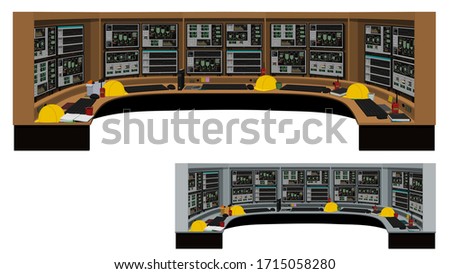 isolated operation control  on white background.
