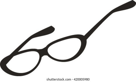 isolated optical glasses, vector illustration