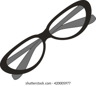 isolated optical glasses, vision, vector illustration