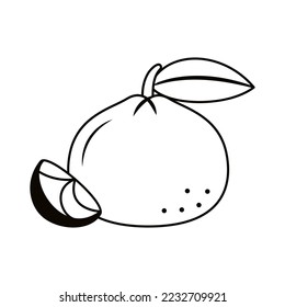 Ilustración vectorial de dibujos asiáticos aislados