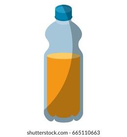 isolated orange bottle