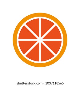 Isolated orange design