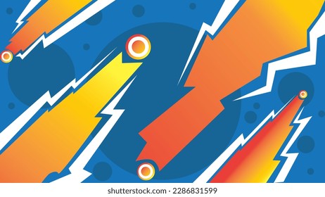  fondo abstracto de flash naranja aislado