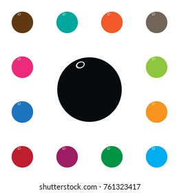 Isolated Orange Icon. Mandarin Vector Element Can Be Used For Mandarins, Orange, Citrus Design Concept.
