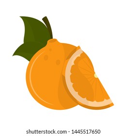 Isolated orange image on a white background - Vector